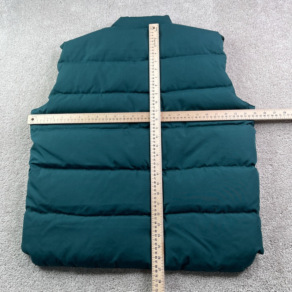 Vintage Cabelas Vest Mens XL Green Puffer Goose Down Full Zip Hunting Gorpcore - Picture 9 of 12